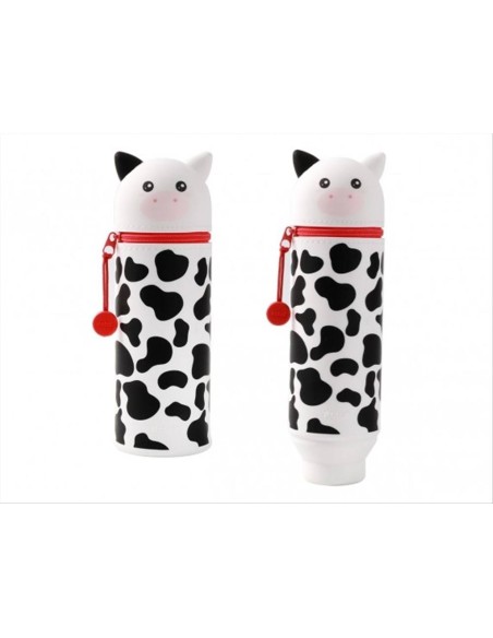Astuccio in Silicone Mucca iTOTAL - Portapenne Kawaii 6x6x21,5 cm