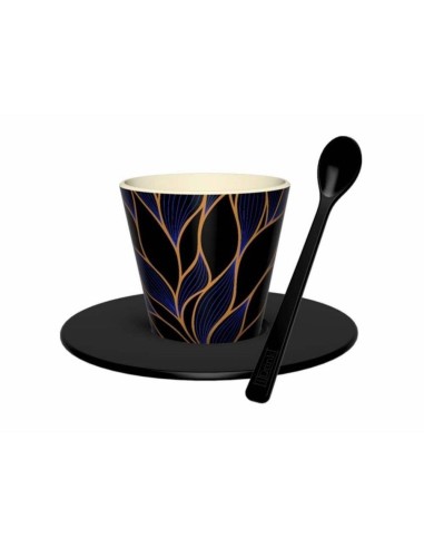 Set Tazzina Espresso Leaf 90ml con Cucchiaino iTotal