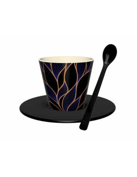 Set Tazzina Espresso Leaf 90ml con Cucchiaino iTotal
