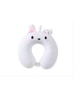 Cuscino da Viaggio Bunny 🐰✨ Morbido Supporto per il Collo – 30x33x10 