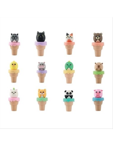 Evidenziatore Cono Gelato Animale Kawaii iTOTAL - 12 Varianti Collezio