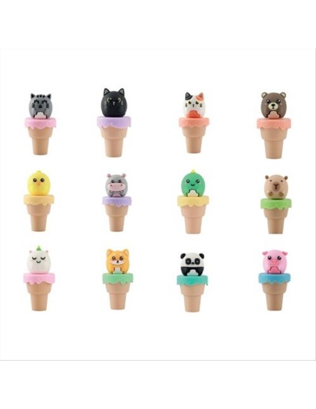 Evidenziatore Cono Gelato Animale Kawaii iTOTAL - 12 Varianti Collezio