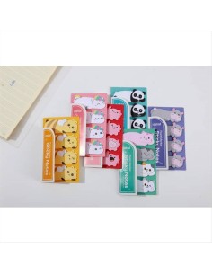 Set sticky tabs animaletti kawaii 6 modelli adesivi 2