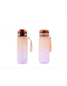 Borraccia Motivazionale in Tritan 750ml Arancione e Lilla 💧 Con Tacch
