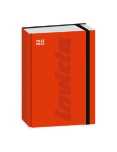 Diario Agenda 16M 2025 2026 Invicta – Nero, Blu, Viola, Rosso | Format 2