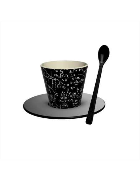 Set Tazzina Espresso Math 90ml con Cucchiaino iTotal